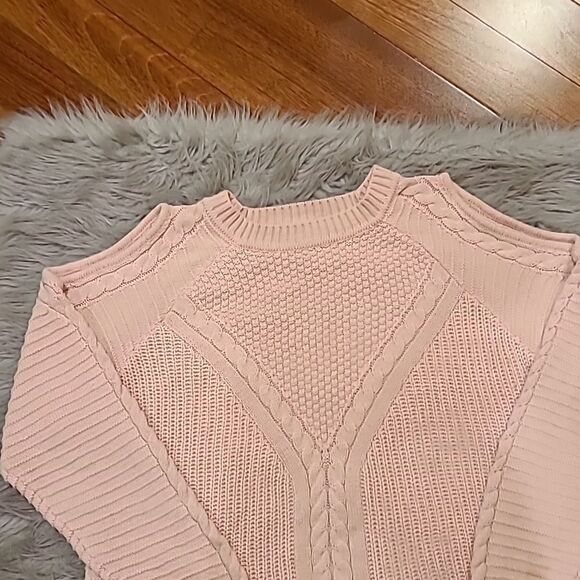Venus pink‎ off the shoulder cotton blend  sweater size xl - Picture 2 of 5
